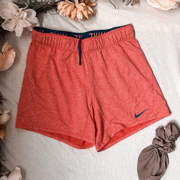 Nike Coral/Teal 5in Workout Shorts - Picture 1 of 5